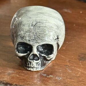 Ceramic Skull handmade tobacco pipe